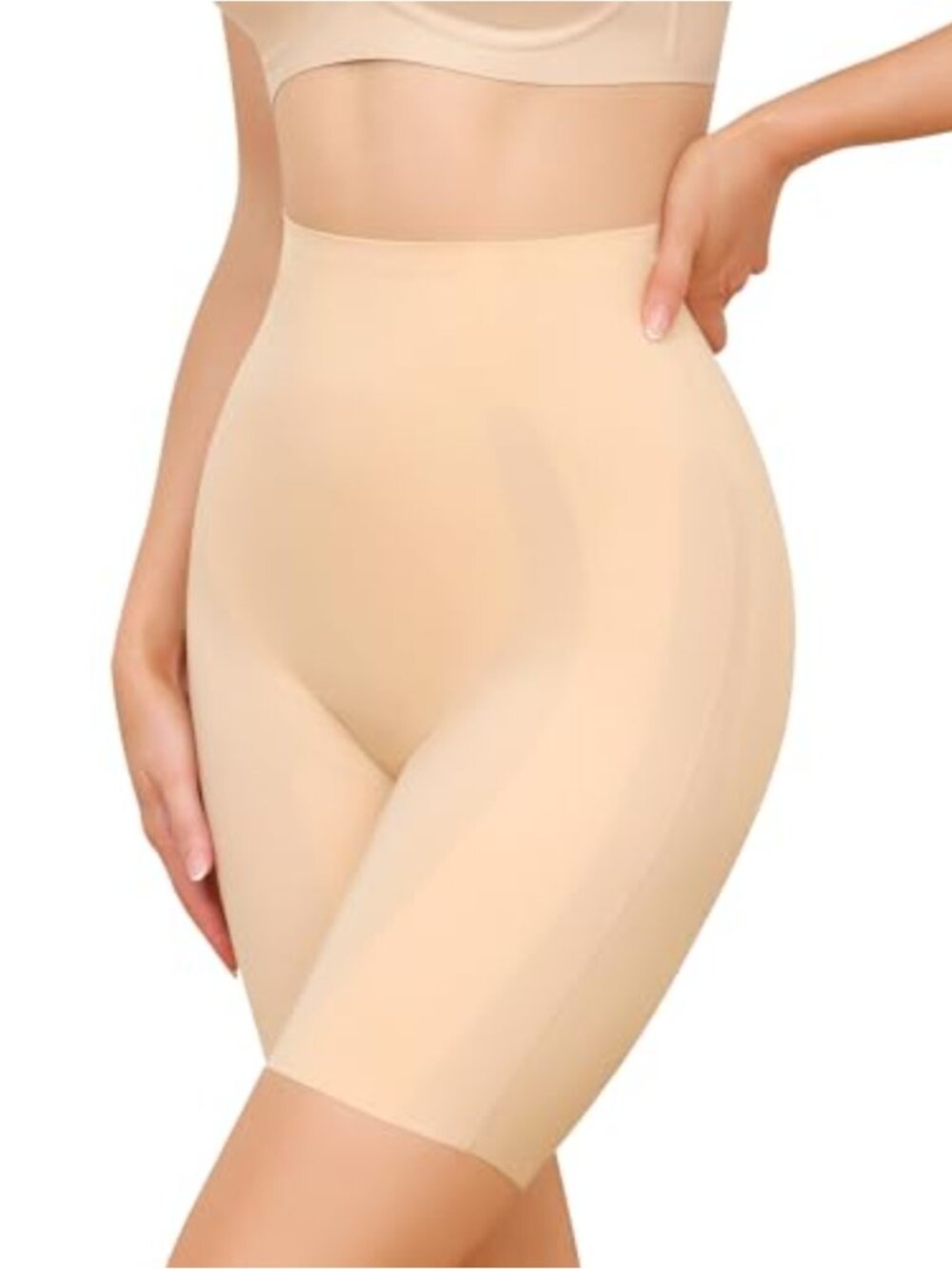 Tummy Control High Waisted Seamless Shaping Shorts 4-Way Stretch Body Shaper